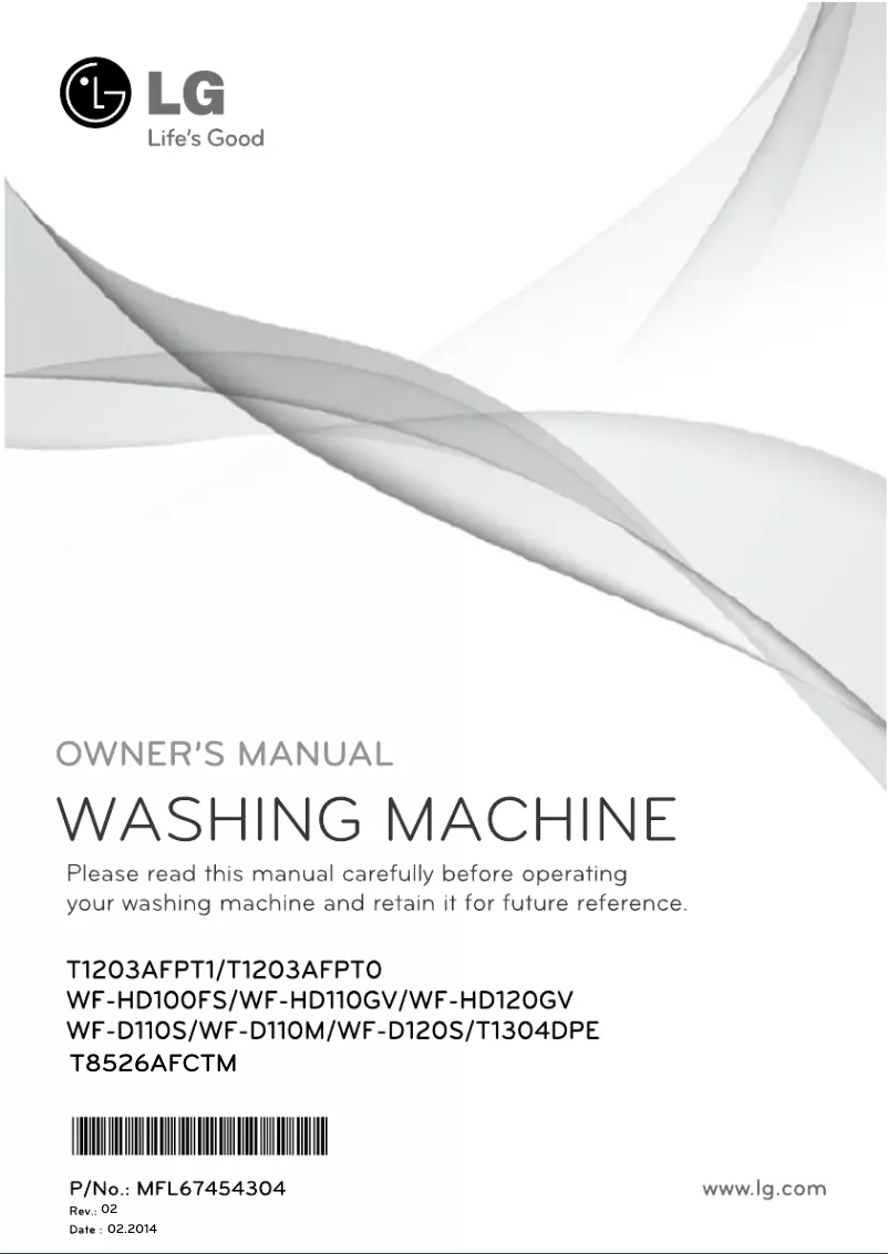 Image de la première page du manuel de l'appareil T1304DPE