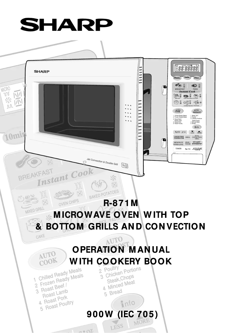 Page 1 de la notice Manuel utilisateur Sharp R871