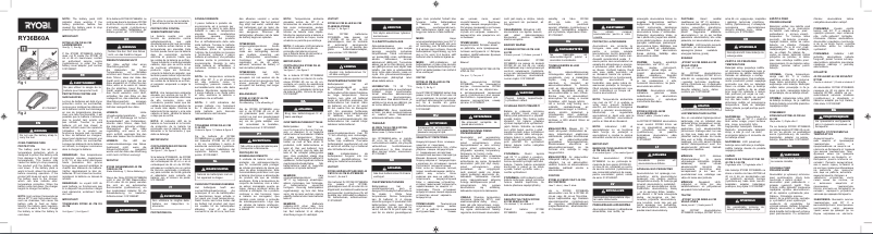 Page n°1 - Instructions de sécurité RYOBI Max Power RY36B60A