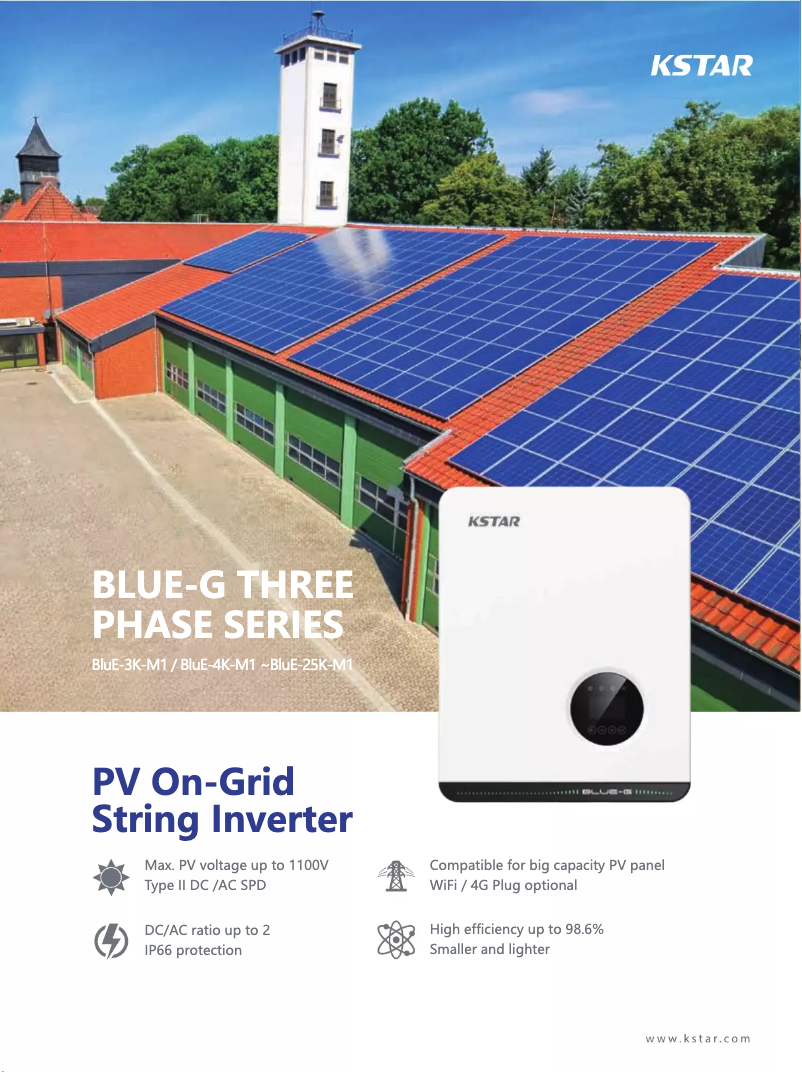 Page 1 de la notice Manuel utilisateur Kstar BluE G 3K-25K-M1