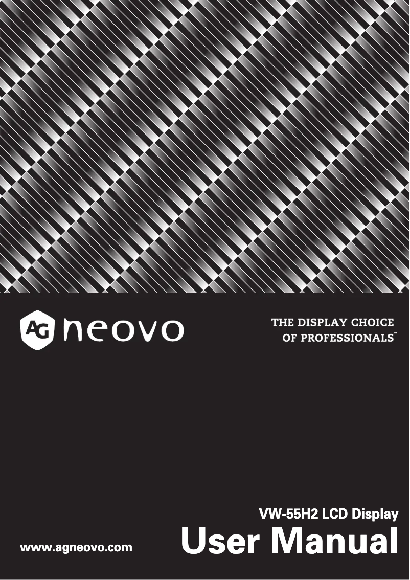 Image de la première page du manuel de l'appareil VW-55H2