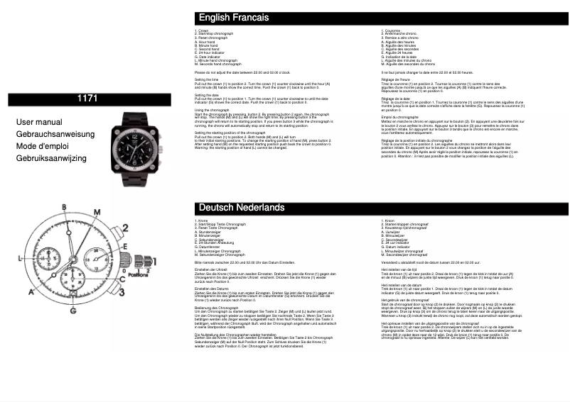 Page n°1 - Manuel utilisateur Davis 1171