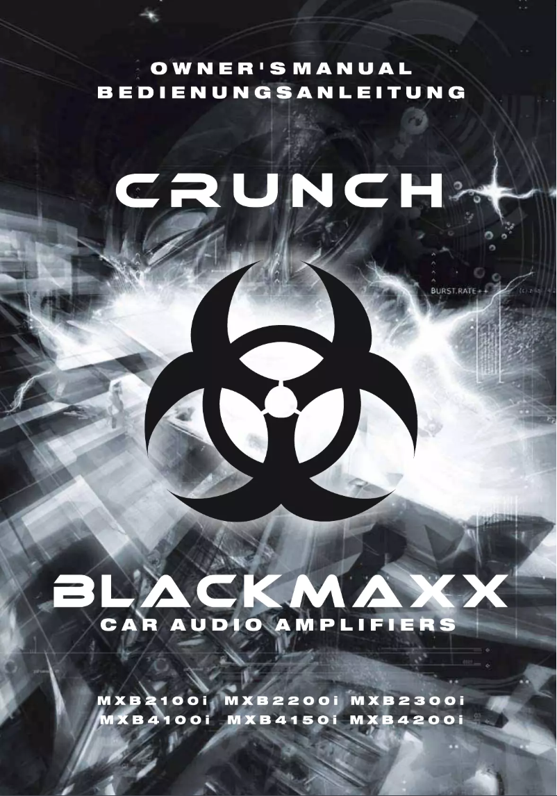 Page 1 de la notice Manuel utilisateur Crunch MXB 4150I