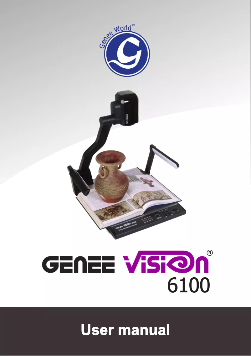 Page n°1 - Manuel utilisateur Genee World Genee Vision 150