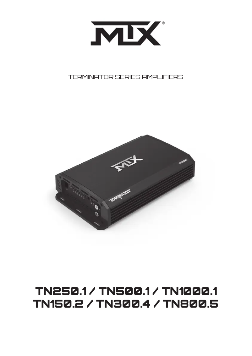 Page n°1 - Manuel utilisateur MTX Audio Terminator TN800.5