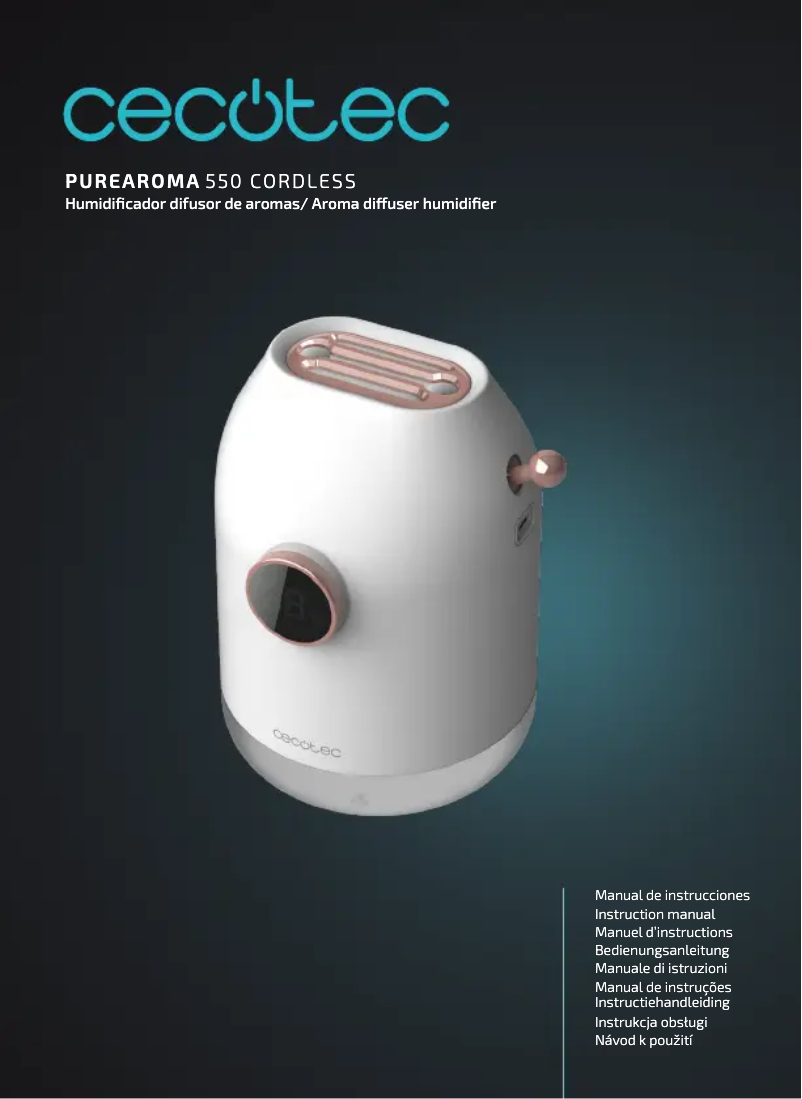 Página 1 del manual Manual de usuario Cecotec PureAroma 550 Cordless