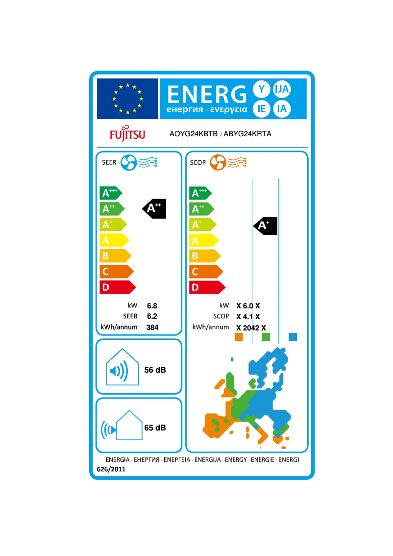 Image de la première page du manuel de l'appareil ABYG24KRTA