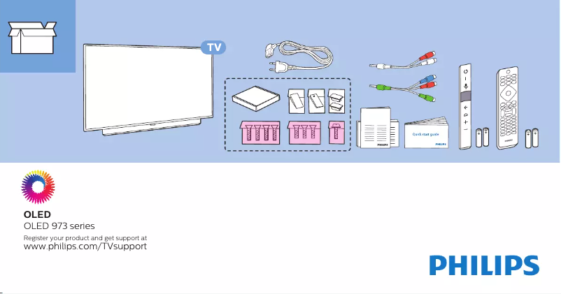 Image de la première page du manuel de l'appareil 65OLED973