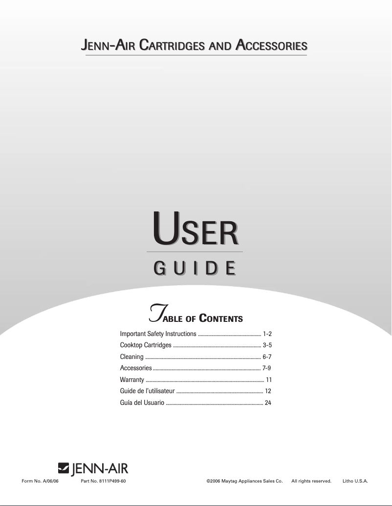 Image de la première page du manuel de l'appareil JEA8200ADX