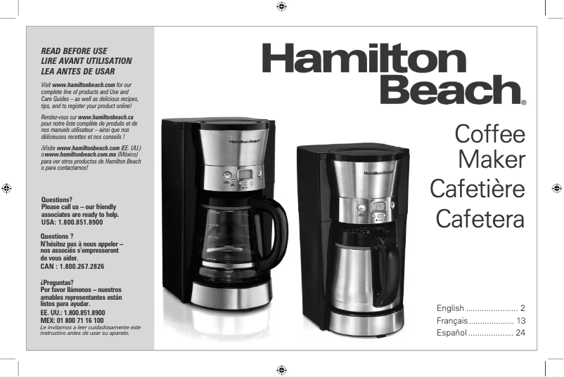 Image de la première page du manuel de l'appareil 46898