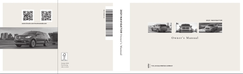Page n°1 - Manuel utilisateur Lincoln Navigator (2021)