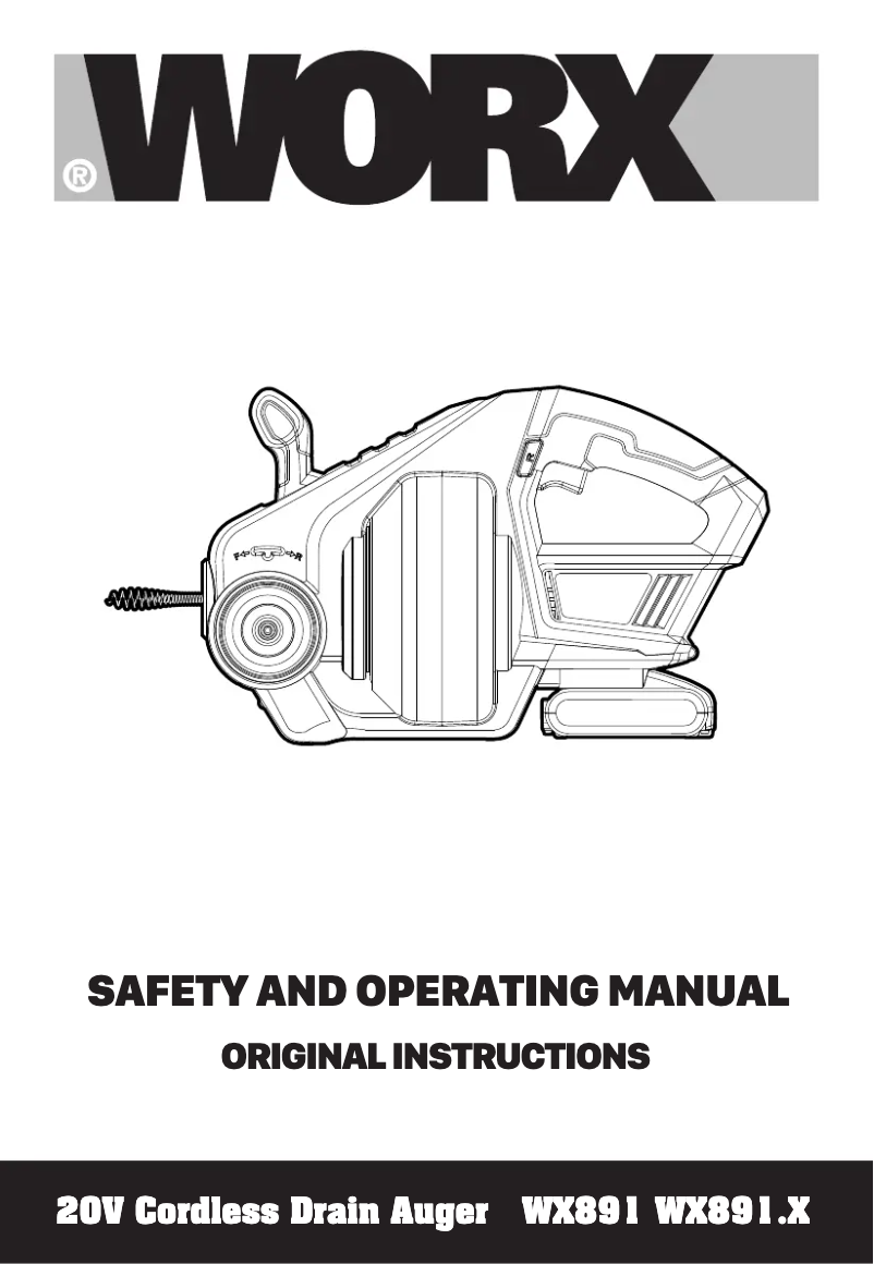 Page n°1 - Manuel utilisateur Worx WX891.9
