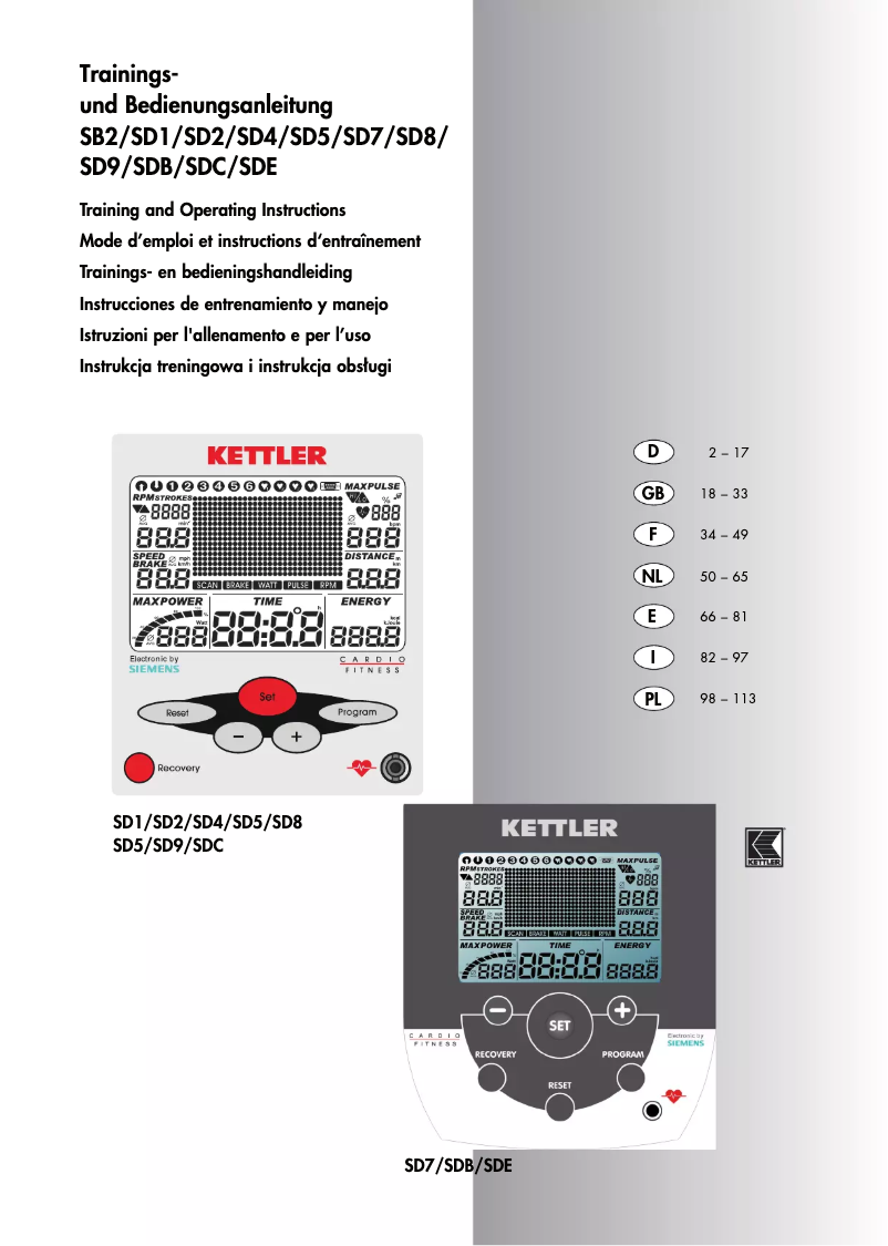 Image de la première page du manuel de l'appareil CTR 3