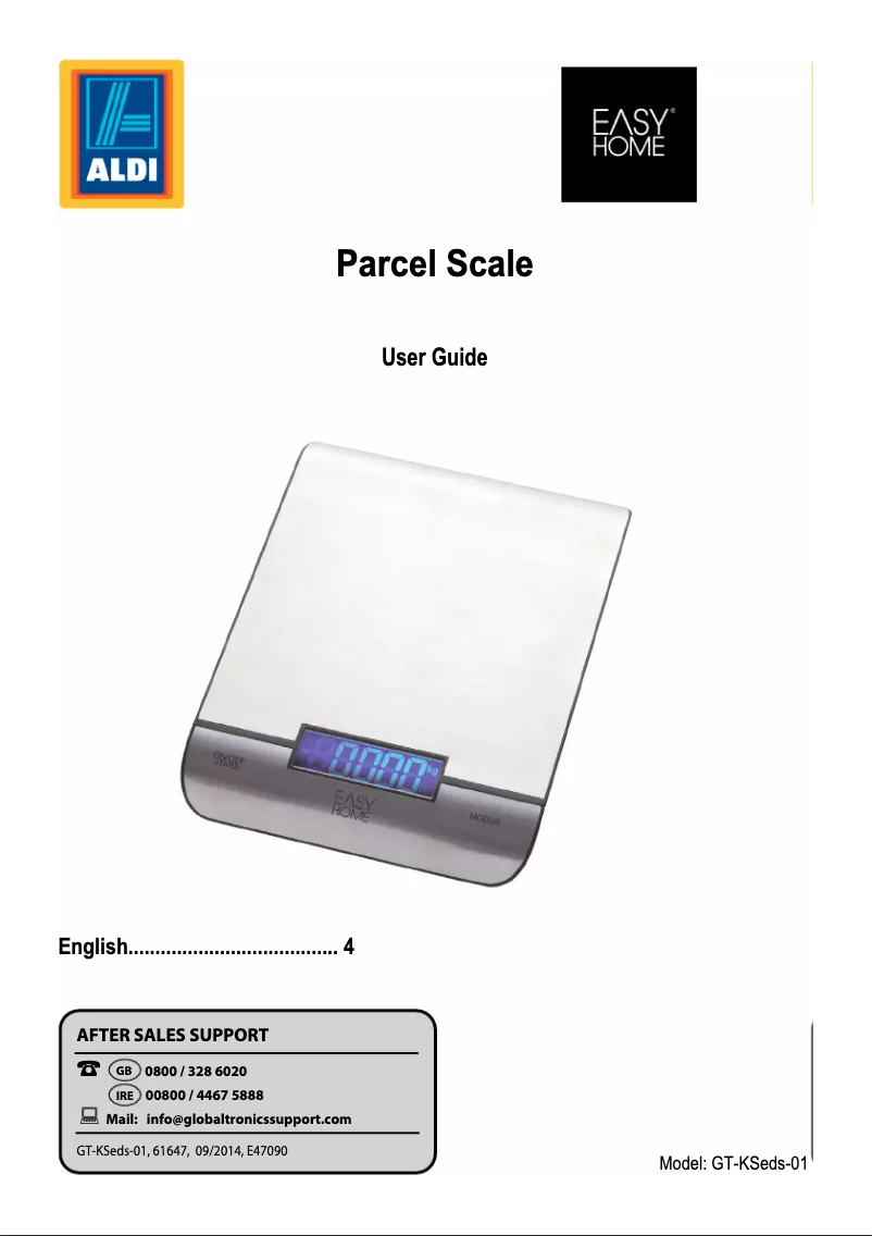 Image de la première page du manuel de l'appareil GT-KSeds-01