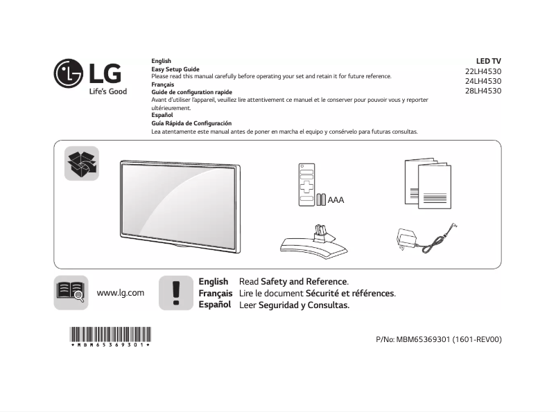 Página 1 del manual Manual de usuario LG 24LH4530