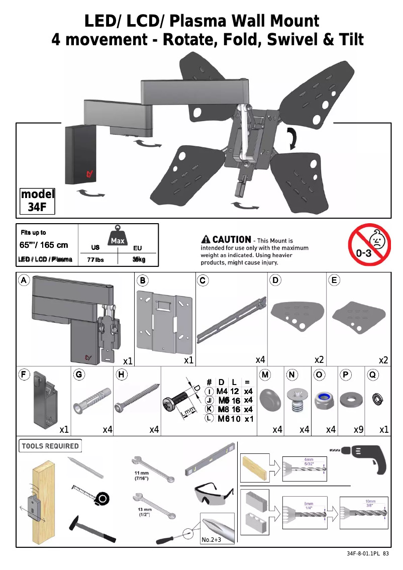 Page n°1 - Manuel utilisateur Barkan 34F