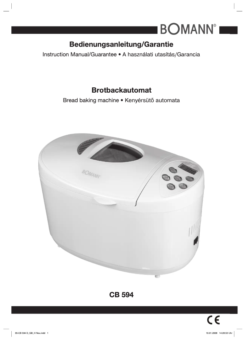 Image de la première page du manuel de l'appareil CB 594