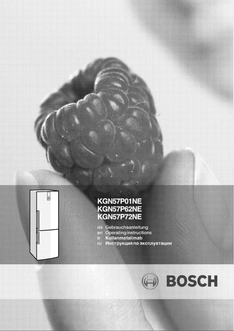 Page n°1 - Manuel utilisateur Bosch KGN57P72NE
