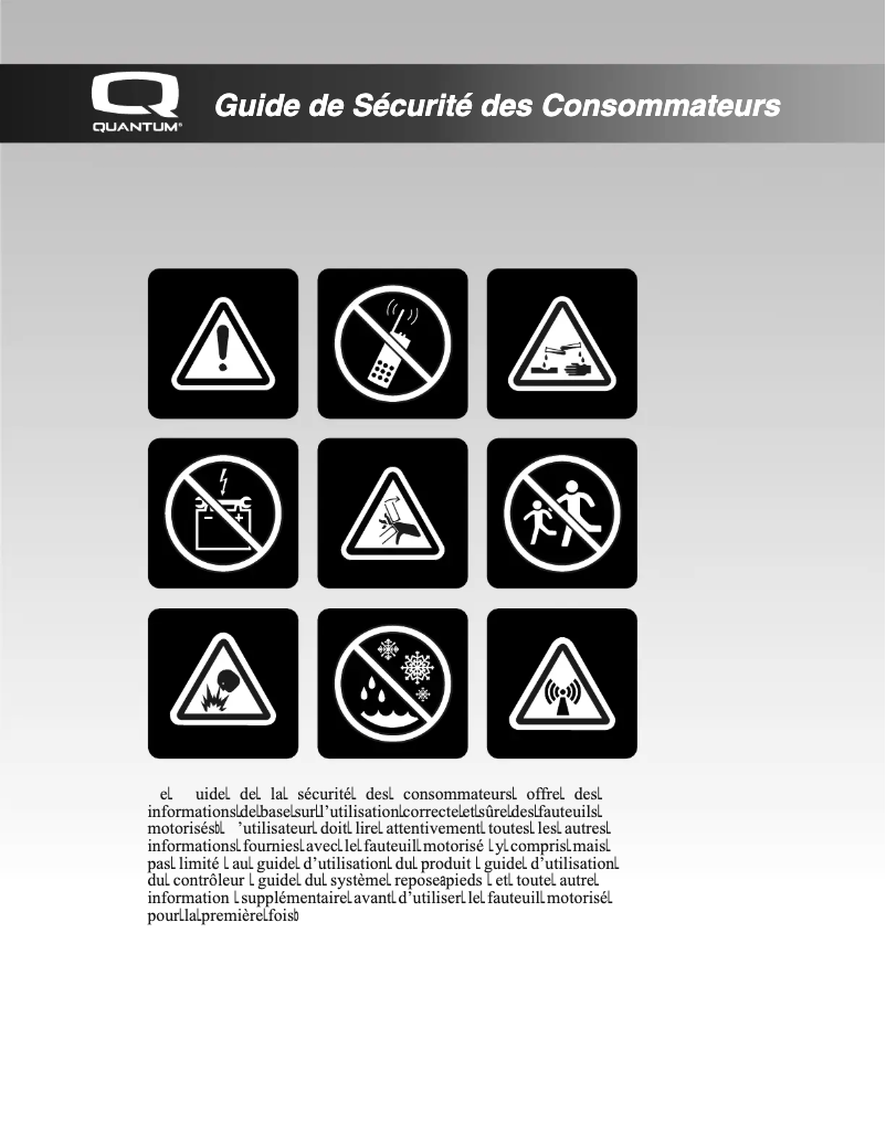 Página 1 del manual Instrucciones de seguridad Quantum TRU-Balance Flex