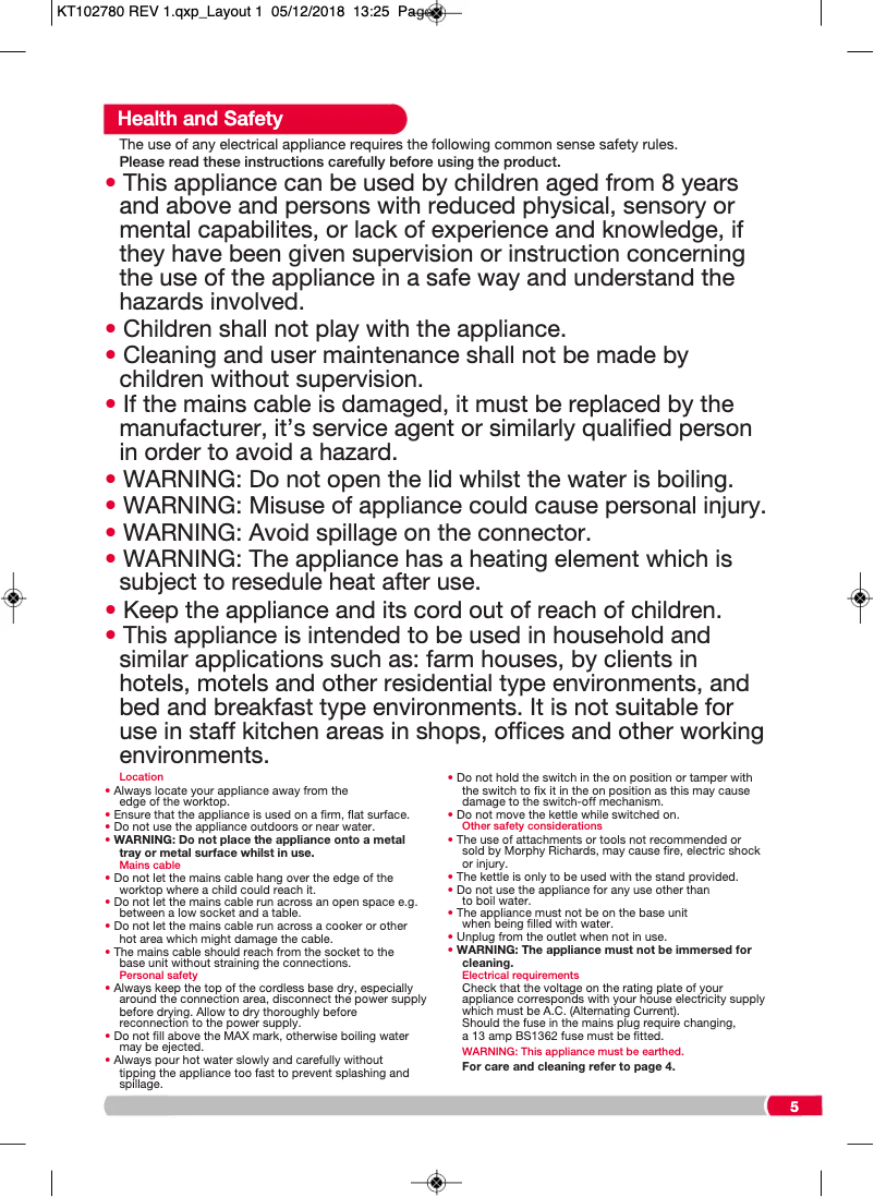 Image de la première page du manuel de l'appareil 102779