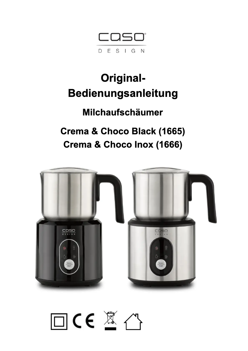 Image de la première page du manuel de l'appareil Crema & Choco 1666