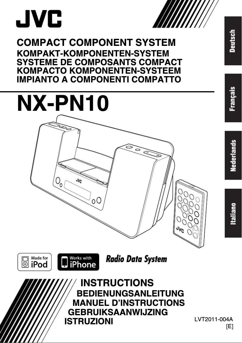 Page n°1 - Manuel utilisateur JVC NX-PN10