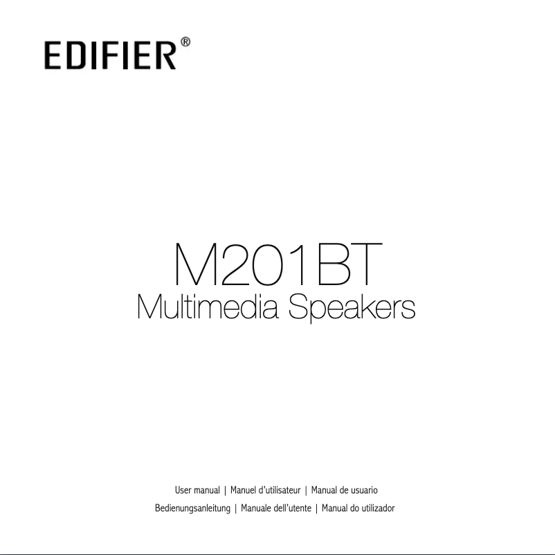 Page n°1 - Manuel utilisateur Edifier M201BT
