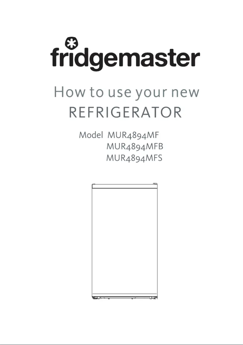 Page n°1 - Manuel utilisateur Fridgemaster MUR4894MFS