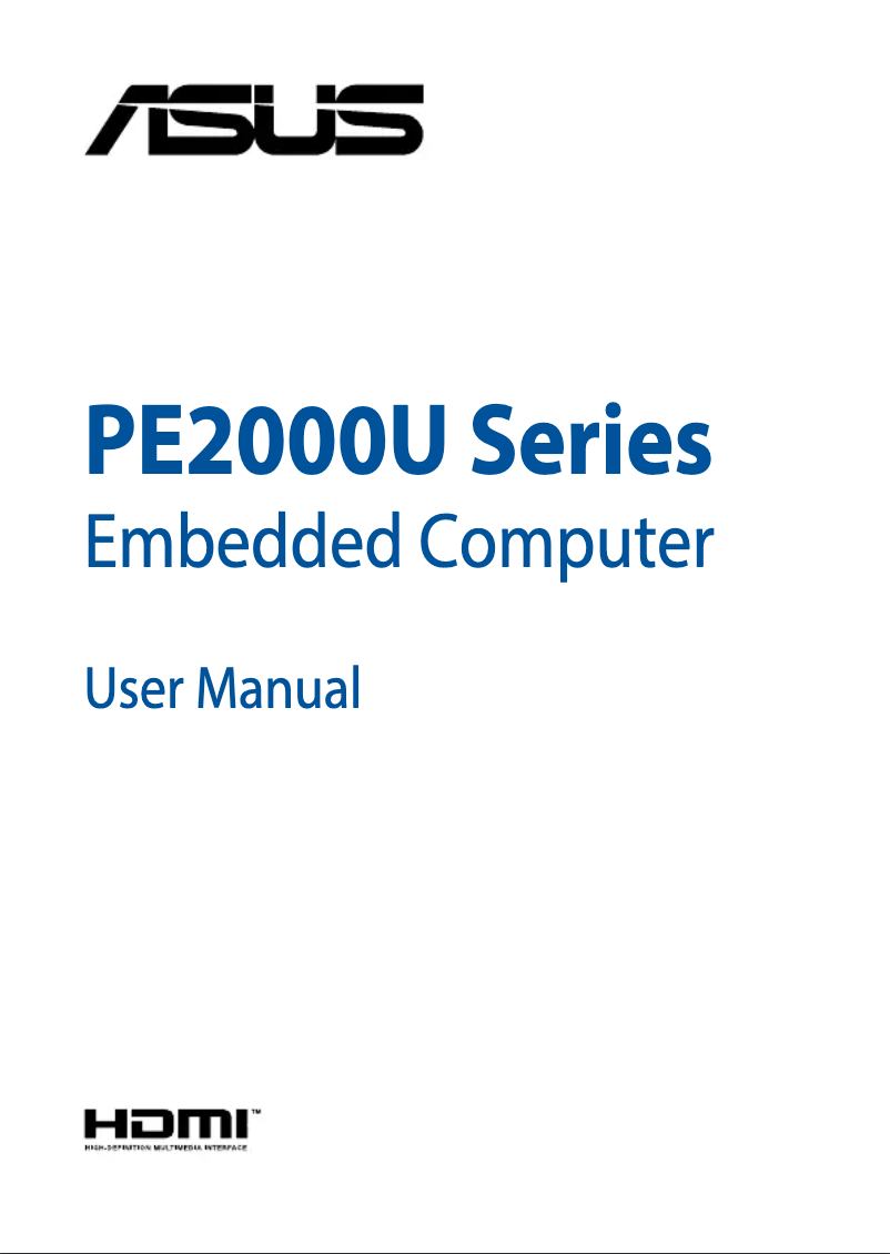 Page 1 de la notice Manuel utilisateur Asus PE2000U