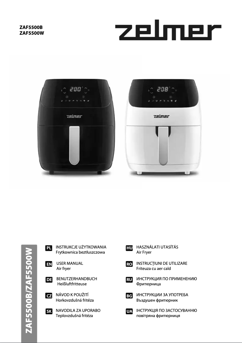 Image de la première page du manuel de l'appareil ZAF5500