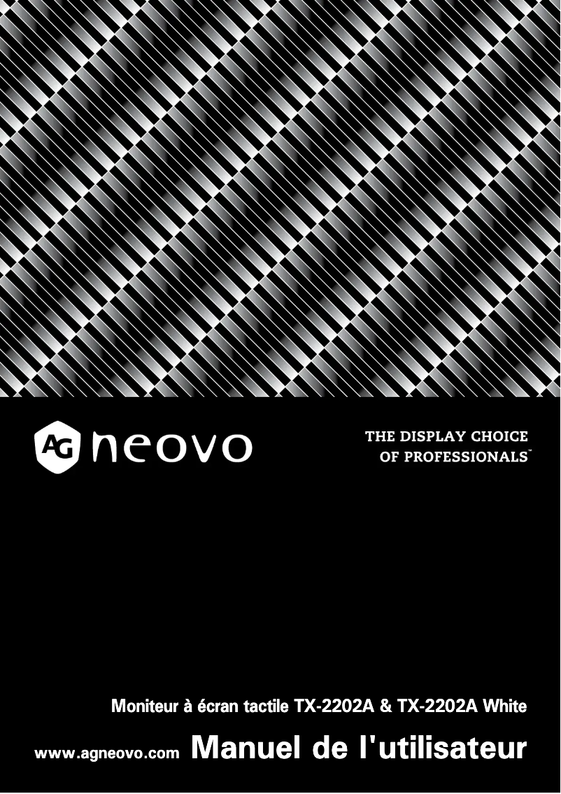 Image de la première page du manuel de l'appareil TX-2202A