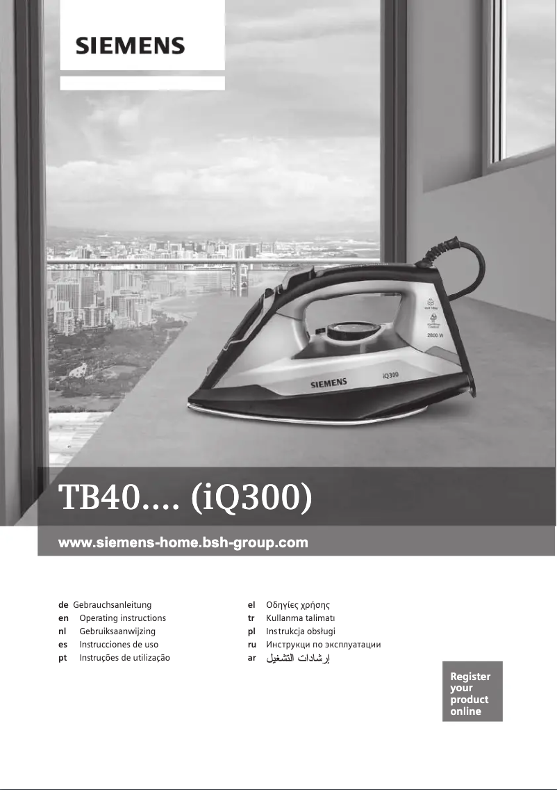 Page 1 de la notice Manuel utilisateur Siemens iQ300 extremePower TB40XTRM