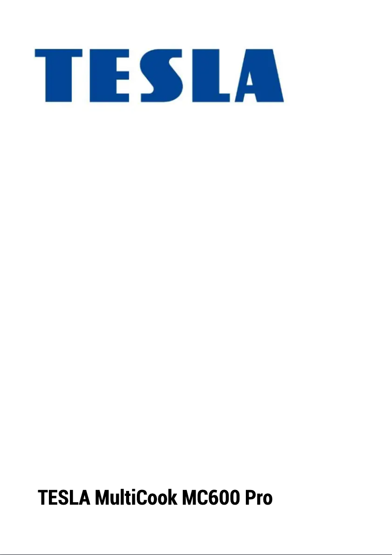 Image de la première page du manuel de l'appareil MultiCook MC600 Pro