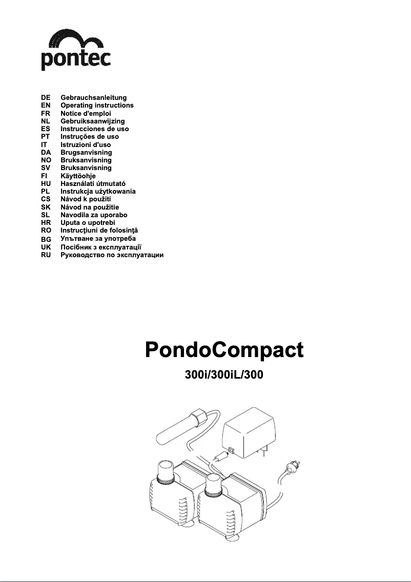 Image de la première page du manuel de l'appareil PondoCompact 300i