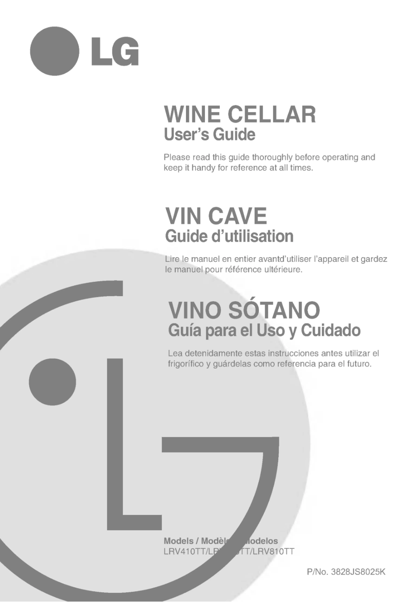 Page 1 de la notice Manuel utilisateur LG GC-W141BTG