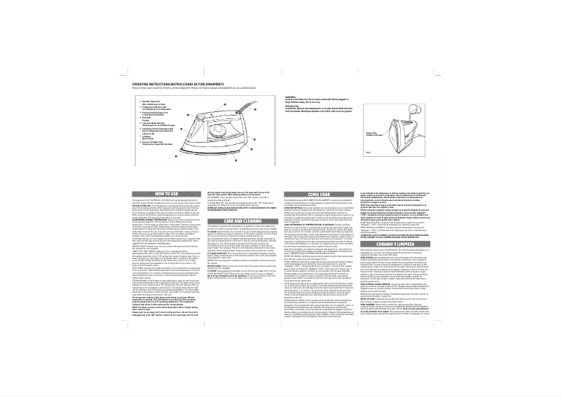 Page n°1 - Manuel utilisateur Windmere FI933