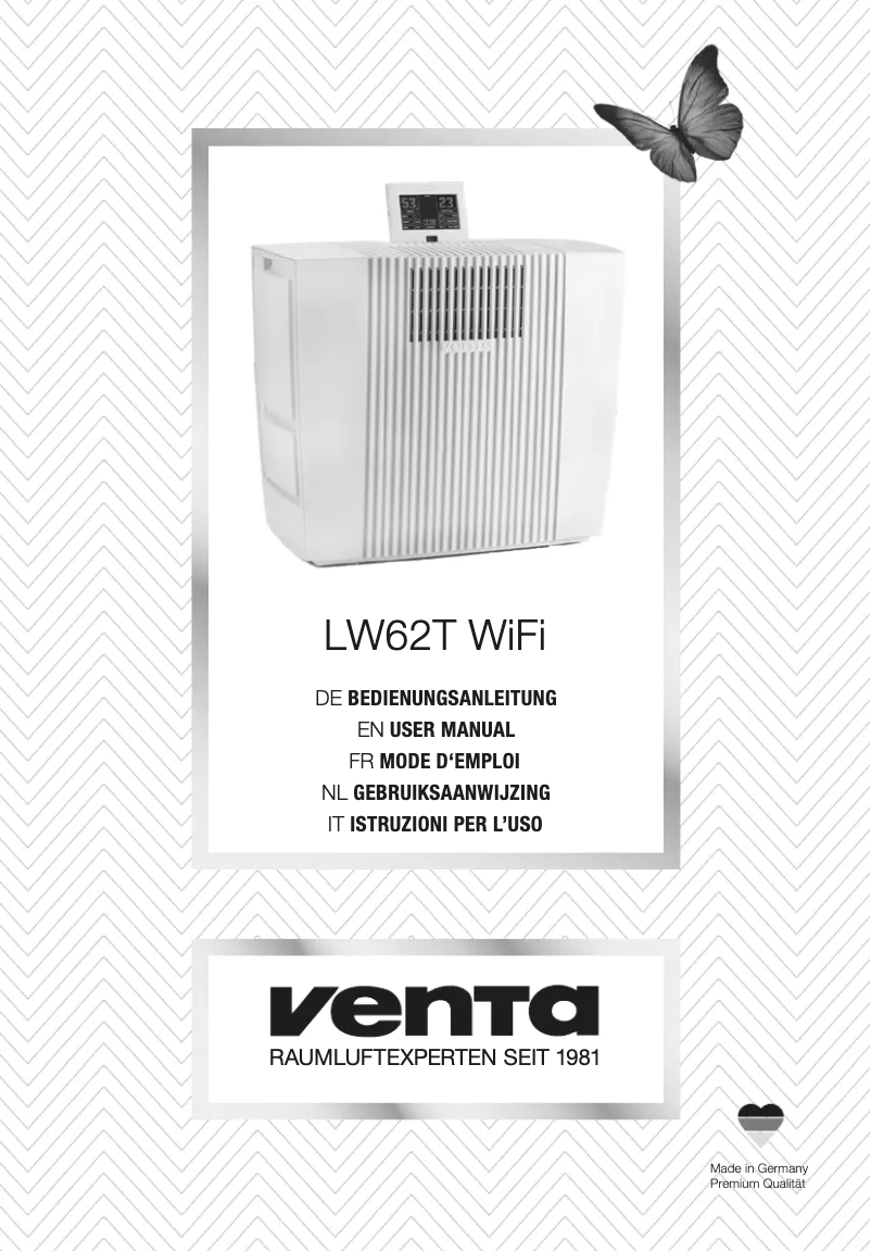 Page 1 de la notice Manuel utilisateur Venta LW62T Wifi