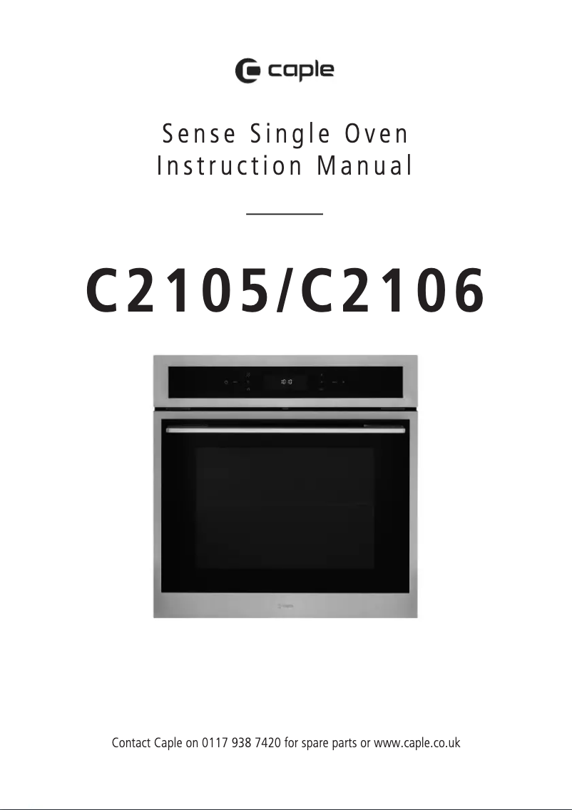 Page n°1 - Manuel utilisateur Caple C2105