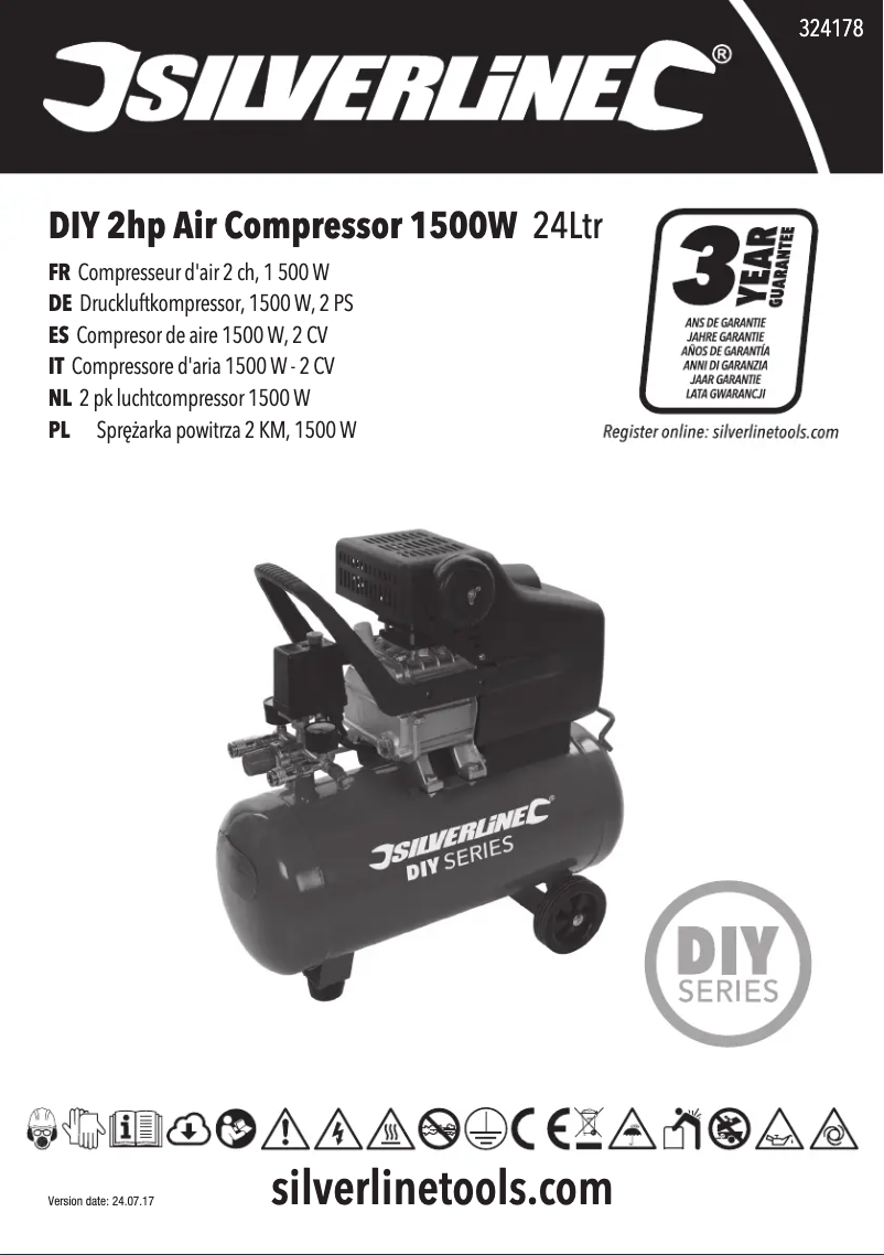 Page 1 de la notice Manuel utilisateur Silverline 324178