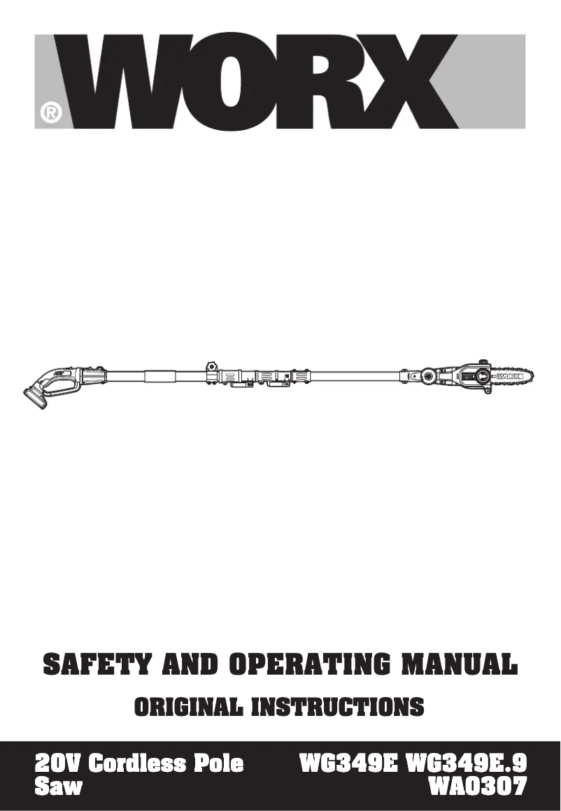 Page n°1 - Manuel utilisateur Worx WA0307