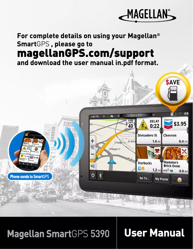 Image de la première page du manuel de l'appareil SmartGPS 5390