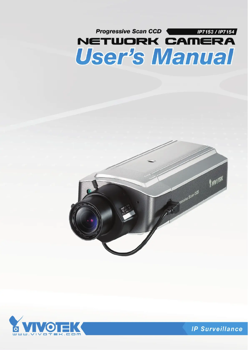 Image de la première page du manuel de l'appareil IP7153