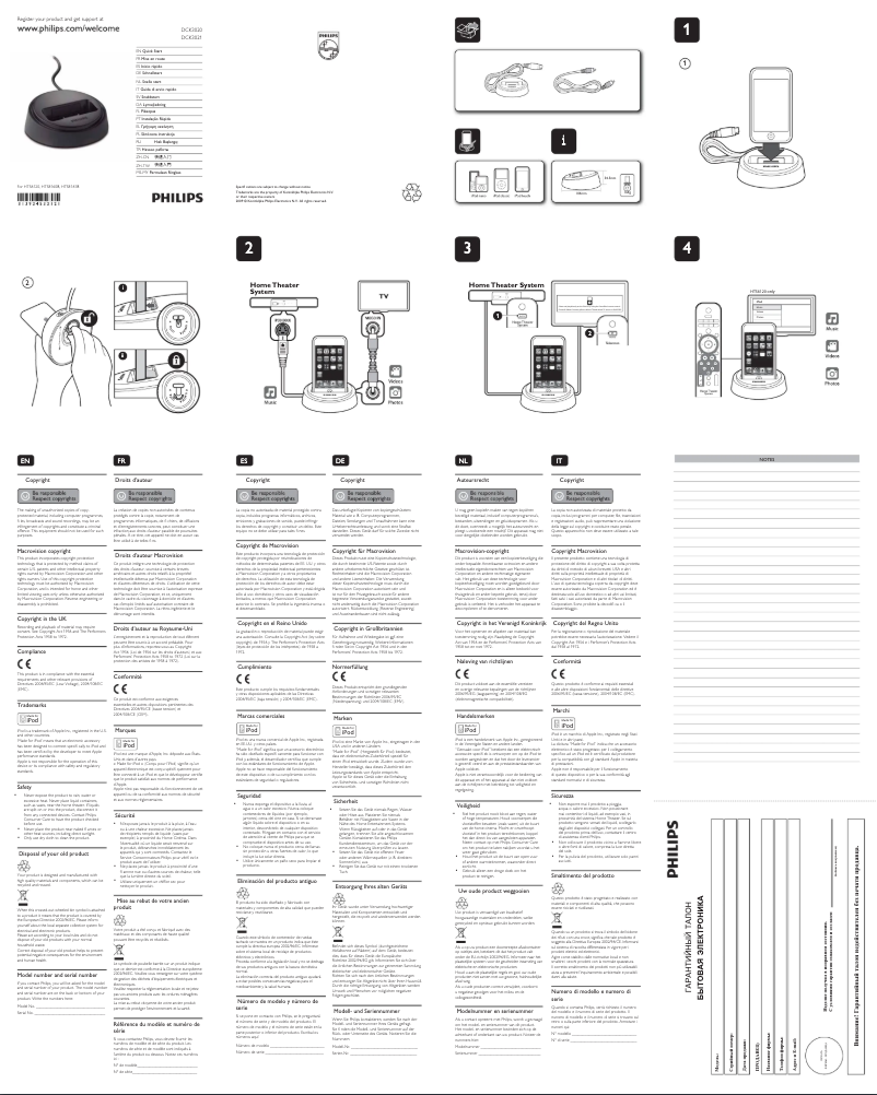 Image de la première page du manuel de l'appareil DCK3020