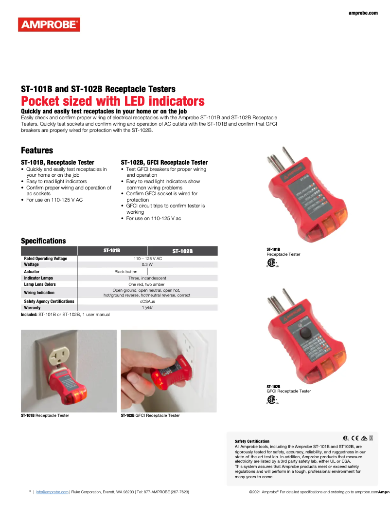 Imagen de la primera página del manual del dispositivo ST-101B