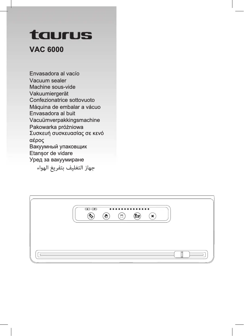 Page 1 de la notice Manuel utilisateur Taurus VAC 6000