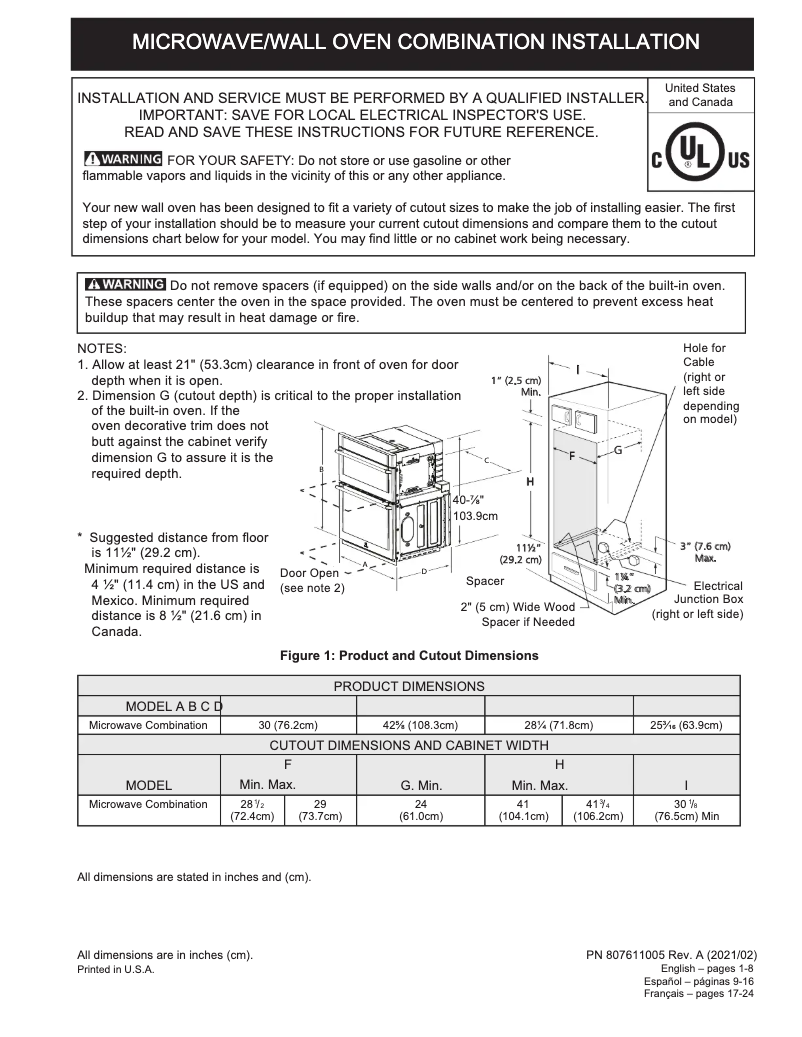 Page 1 de la notice Guide d'installation Electrolux ECWM3011AS