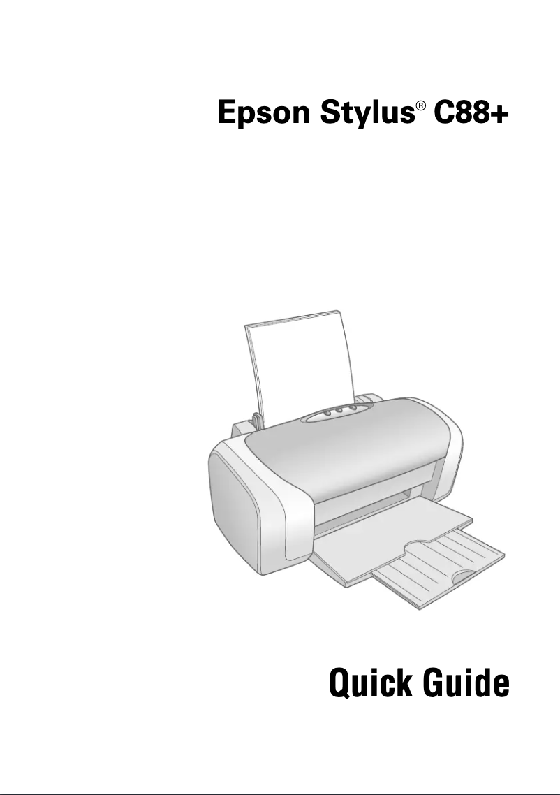 Page 1 de la notice Manuel utilisateur Epson Stylus C88+