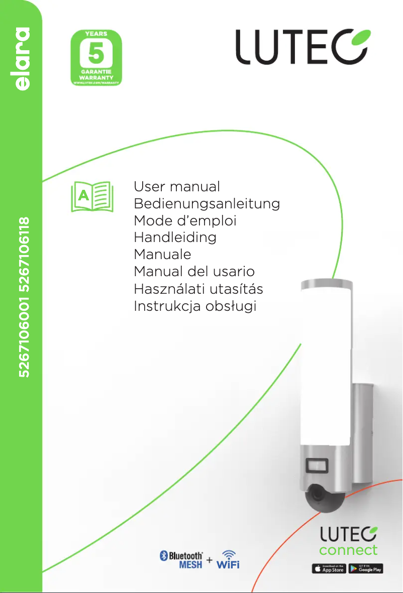 Page n°1 - Manuel utilisateur Lutec Elara