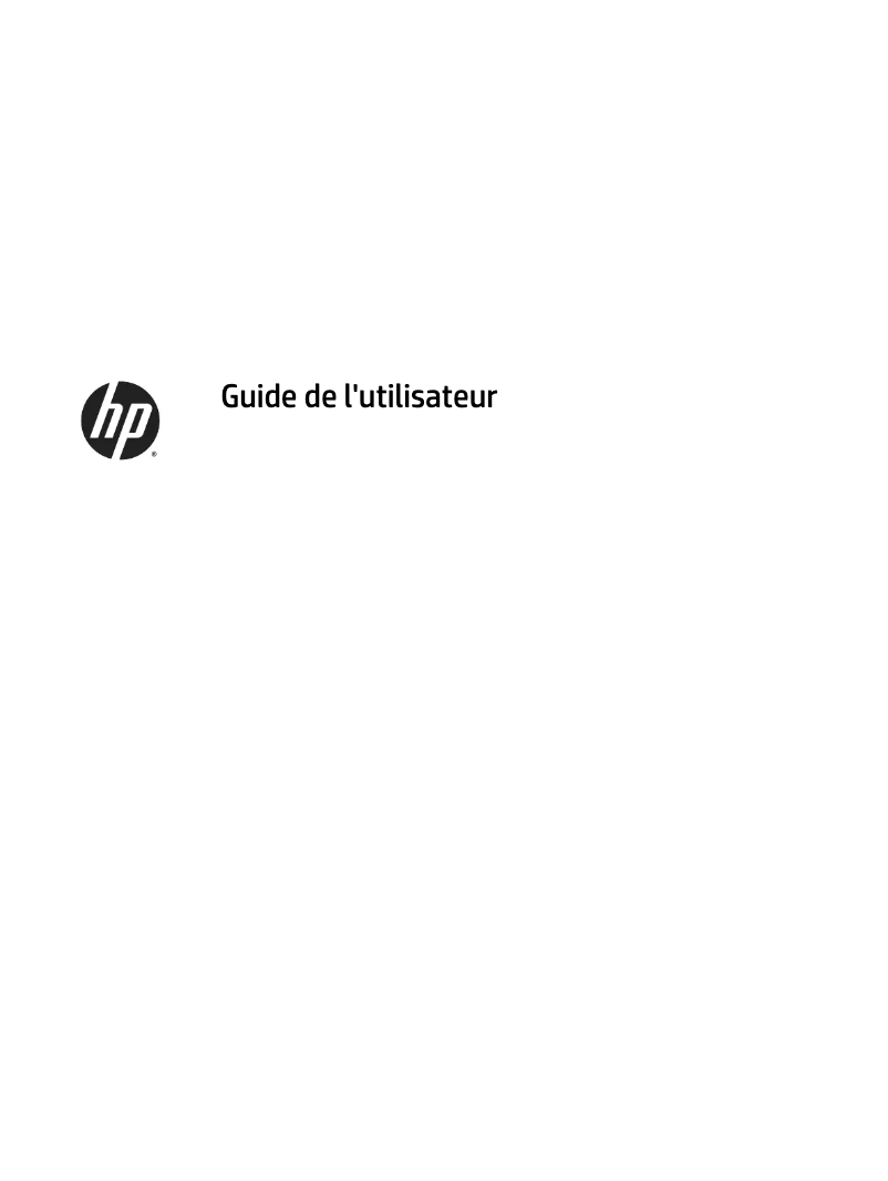 Page 1 de la notice Manuel utilisateur HP L5015tm