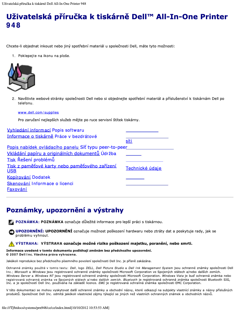 Page n°1 - Manuel utilisateur Dell 948 All In One